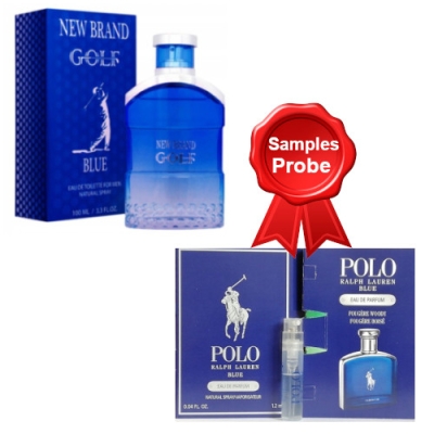 New Brand Golf Blue - Eau de Parfum 100 ml, Probe Ralph Lauren Polo Blue