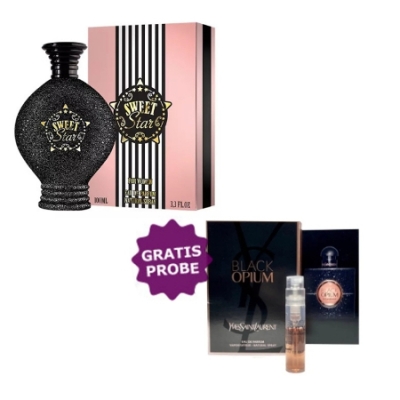New Brand Sweet Star - Eau de Parfum 100 ml, Probe Yves Saint Laurent Opium Black