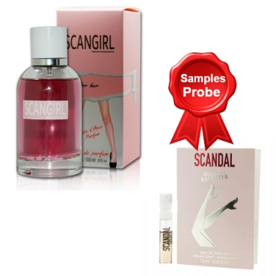 Cote Azur Scan Girl - Eau de Parfum 100 ml, Probe Jean Paul Gaultier Scandal