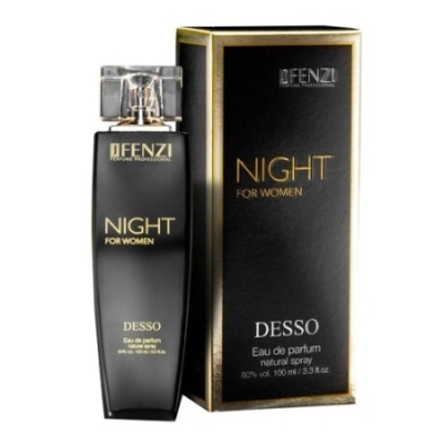 JFenzi Desso Night Women - Eau de Parfum 100 ml, Probe Hugo Boss Nuit Femme