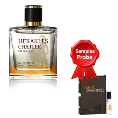 Chatler Herakles - Eau de Parfum 100 ml, Probe Hermes Terre D'Hermes