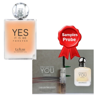 Luxure Yes It Is Me Forever - Eau de Parfum 100 ml, Probe Armani Emporio Stronger With You Freeze