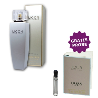 Cote Azur Boston Moon White Night - Eau de Parfum 100 ml, Probe Hugo Boss Jour Femme