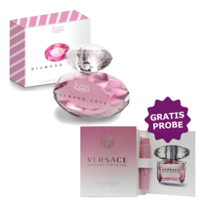 Lamis Diamond Love - Eau de Parfum 100 ml, Probe Versace Bright Crystal