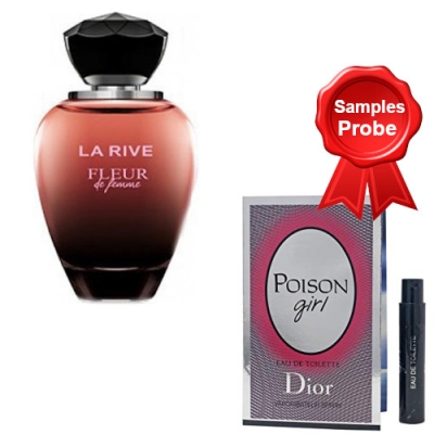 La Rive Fleur De Femme - Eau de Parfum 90 ml, Probe Dior Poison Girl