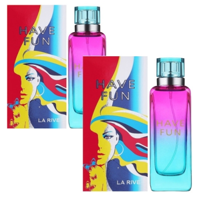 La Rive Have Fun - Eau de Parfum fur Damen 90 ml, 2 Stuck