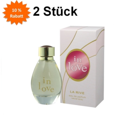 La Rive In Love - Eau de Parfum fur Damen 90 ml, 2 Stuck
