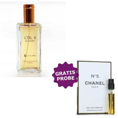Clair de Lune CDL 5 EDP - Eau de Parfum 100 ml, Probe Chanel No. 5