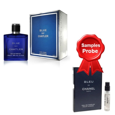 Chatler Blue Ray - Eau de Parfum 100 ml, Probe Chanel Bleu de Chanel