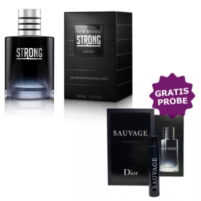 New Brand Strong For Men - Eau de Parfum 100 ml, Probe Dior Sauvage
