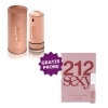 Lamis H4U Hot for You Love Woman de Luxe - Eau de Parfum fur Damen 100 ml, Probe Carolina Herrera 212 Sexy