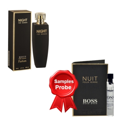 Paris Avenue Bosco Night - Eau de Parfum 100 ml, Probe Hugo Boss Nuit Femme