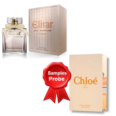 Chatler Elitar Pink Mandarin - Eau de Parfum 100 ml, Probe Chloe Rose Tangerine