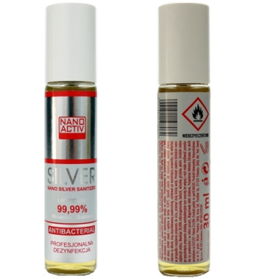 Nano Silver Sanitizer - Antibakterielles Desinfektionsspray Alkohol 70% - 30 ml