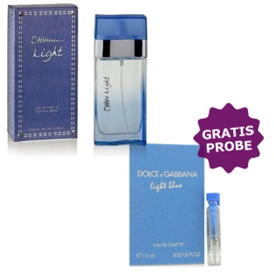 New Brand Ohh Light - Eau de Parfum 100 ml, Probe D&G Light Blue Femme