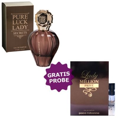 Linn Young Pure Luck Lady Secrets - Eau de Parfum 100 ml, Probe Paco Rabanne Lady Million Prive