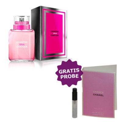Chatler Chantre Viva Chatler - Eau de Parfum 100 ml, Probe Chanel Chance Eau Vive