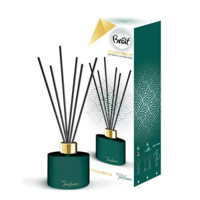 Brait Premium Sticks Golden Valley - Raumduft, Aroma Diffusor mit Stabchen 100 ml