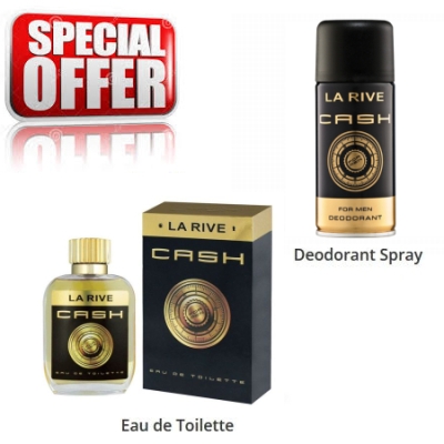 La Rive Cash Men - Aktions-Set, Eau de Toilette, Deodorant