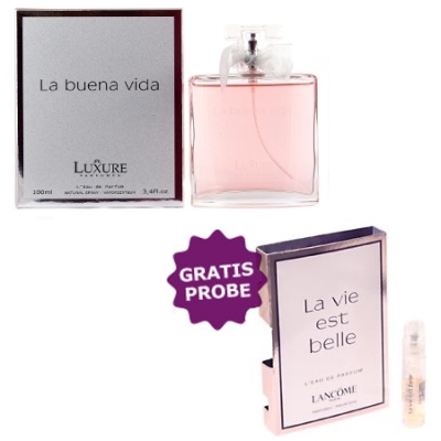 Luxure La Buena Vida - Eau de Parfum 100 ml, Probe Lancome La Vie Est Belle