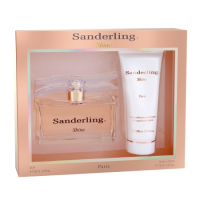 Paris Bleu Sanderling Shine - Set fur Damen, Eau de Parfum, Körperlotion