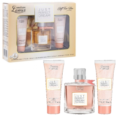 Lamis Just Perfect Dream - Set fur Damen, Eau de Parfum, Duschgel, Body Lotion