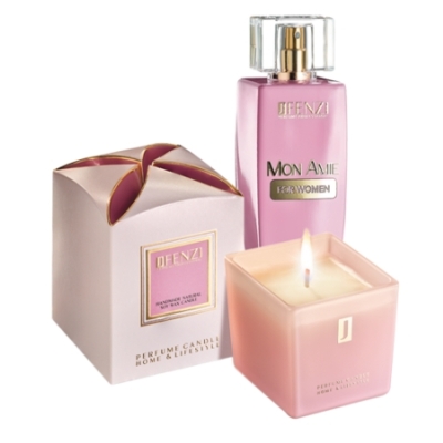 JFenzi Desso Mon Amie Women - Aktions-Set, Eau de Parfum, Soja-Kerze