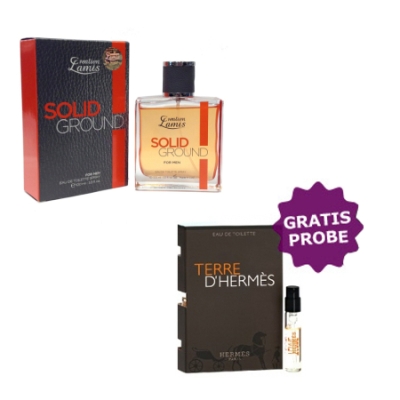 Lamis Solid Ground Men - Eau de Toilette 100 ml, Probe Hermes Terre D'Hermes