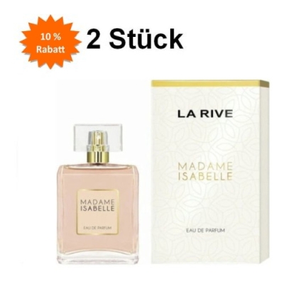 La Rive Madame Isabelle - Eau de Parfum fur Damen 90 ml, 2 Stuck