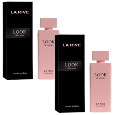 La Rive Look of Woman - Eau de Parfum fur Damen 75 ml, 2 Stuck