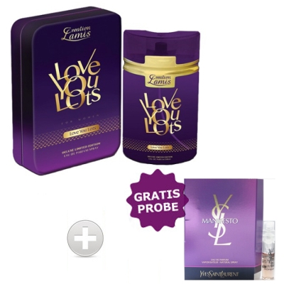 Lamis Love You Lots de Luxe  - Eau de Parfum 100 ml, Probe YSL Manifesto