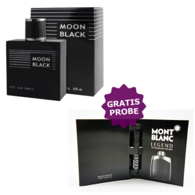 Cote Azur Moon Black - Eau de Parfum 100 ml, Probe Mont Blanc Legend