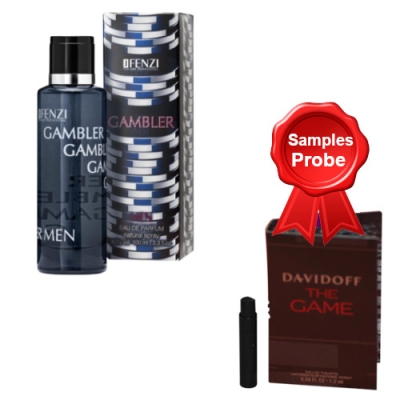 JFenzi Gambler - Eau de Parfum 100 ml, Probe Davidoff The Game