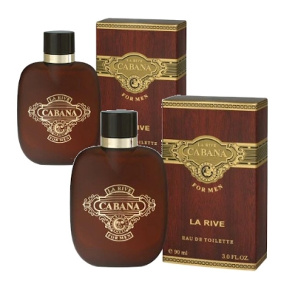 La Rive Cabana - Eau de Toilette fur Herren 90 ml, 2 Stuck