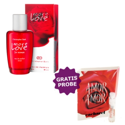 Christopher Dark More Love - Eau de Parfum 100 ml, Probe Cacharel Amor