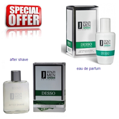 JFenzi Desso Green Universal Men - Aktions-Set, Eau de Parfum, Aftershave