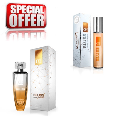 Chatler Bluss Orange Women  - Aktions-Set, Eau de Parfum 100 ml + Eau de Parfum 30 ml