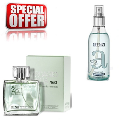 JFenzi Ardagio Aqua Nea - Aktions-Set, Eau de Parfum 100 ml, Parfumierter Körpernebel [body splash] 200 ml