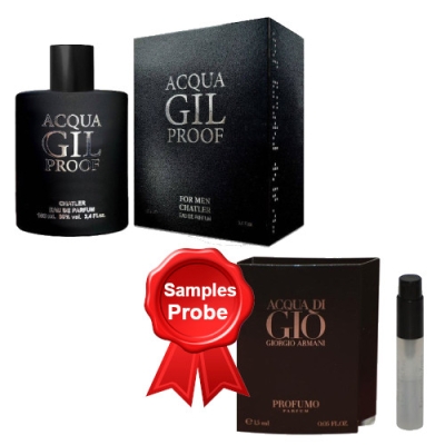 Chatler Acqua Gil Proof Men - Eau de Parfum 100 ml, Probe Armani Acqua Profumo