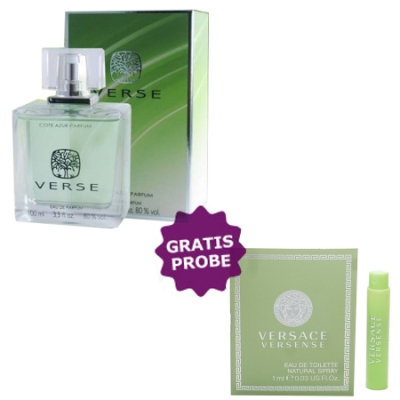 Cote Azur Verse Green - Eau de Parfum 100 ml, Probe Versace Versense