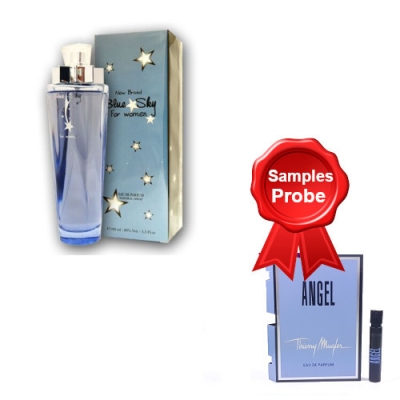 New Brand Blue Sky - Eau de Parfum 100 ml, Probe Thierry Mugler Angel