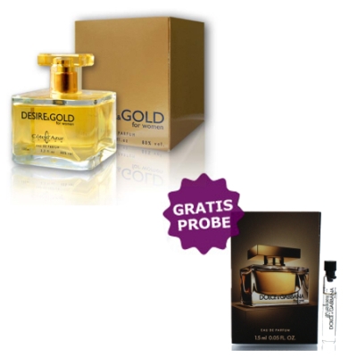 Cote Azur Desire Gold - Eau de Parfum 100 ml, Probe Dolce Gabbana The One Women