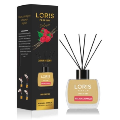 Loris Himbeere & Vanille - Raumduft, Aroma Diffusor mit Stabchen 120 ml
